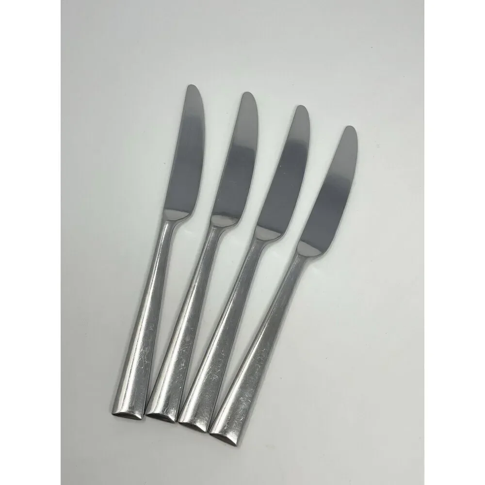 Lenox Continental Dining Stainless Steel Dinner Knives 18/10 9 1/4” Set Of 4